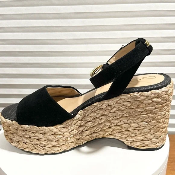 🌸SAM EDELMAN 🌸 April Platform Wedge Espadrille Sandal Size: 10 - Picture 6 of 12